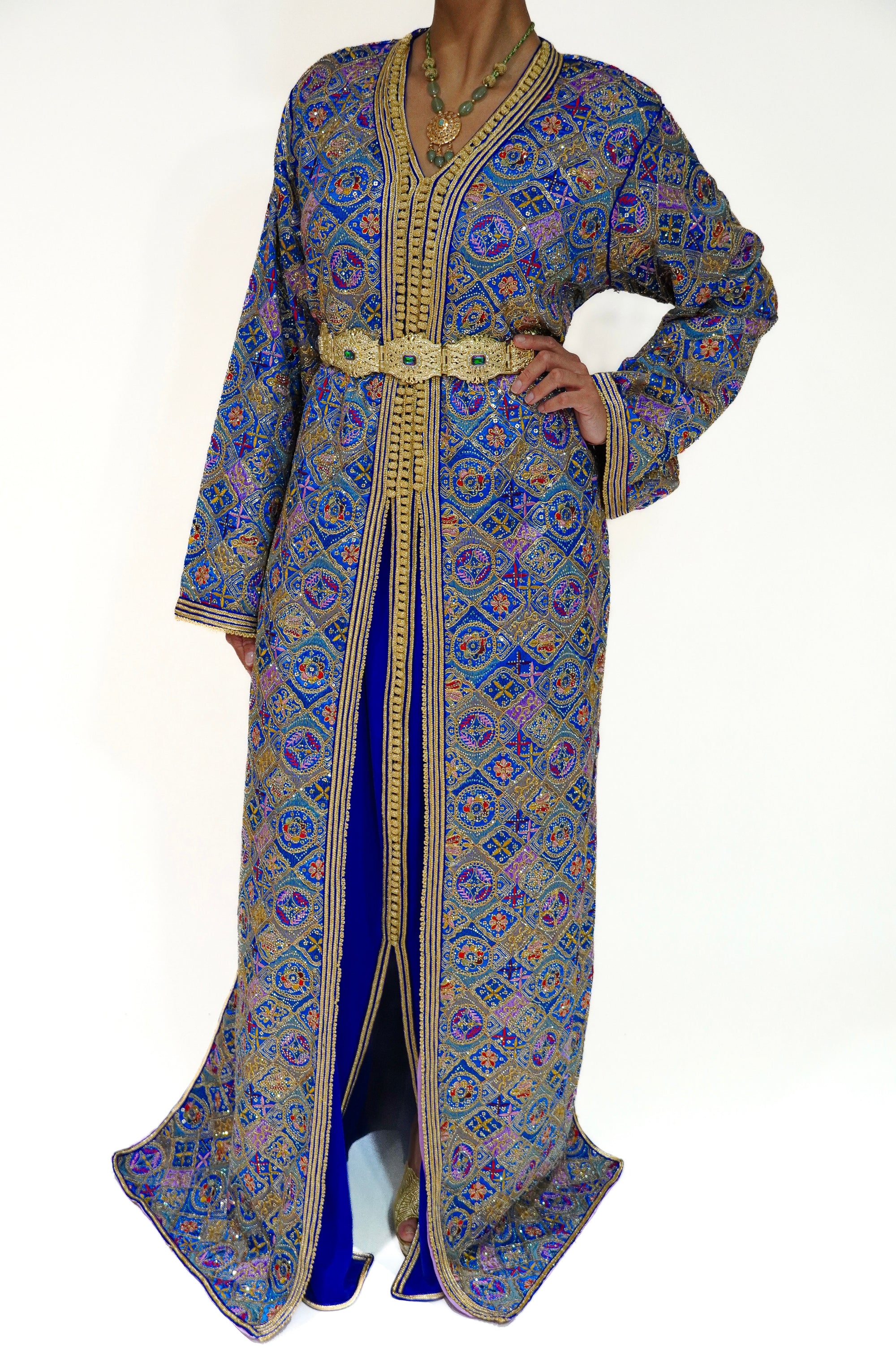 Paisley Royal Blue Caftan