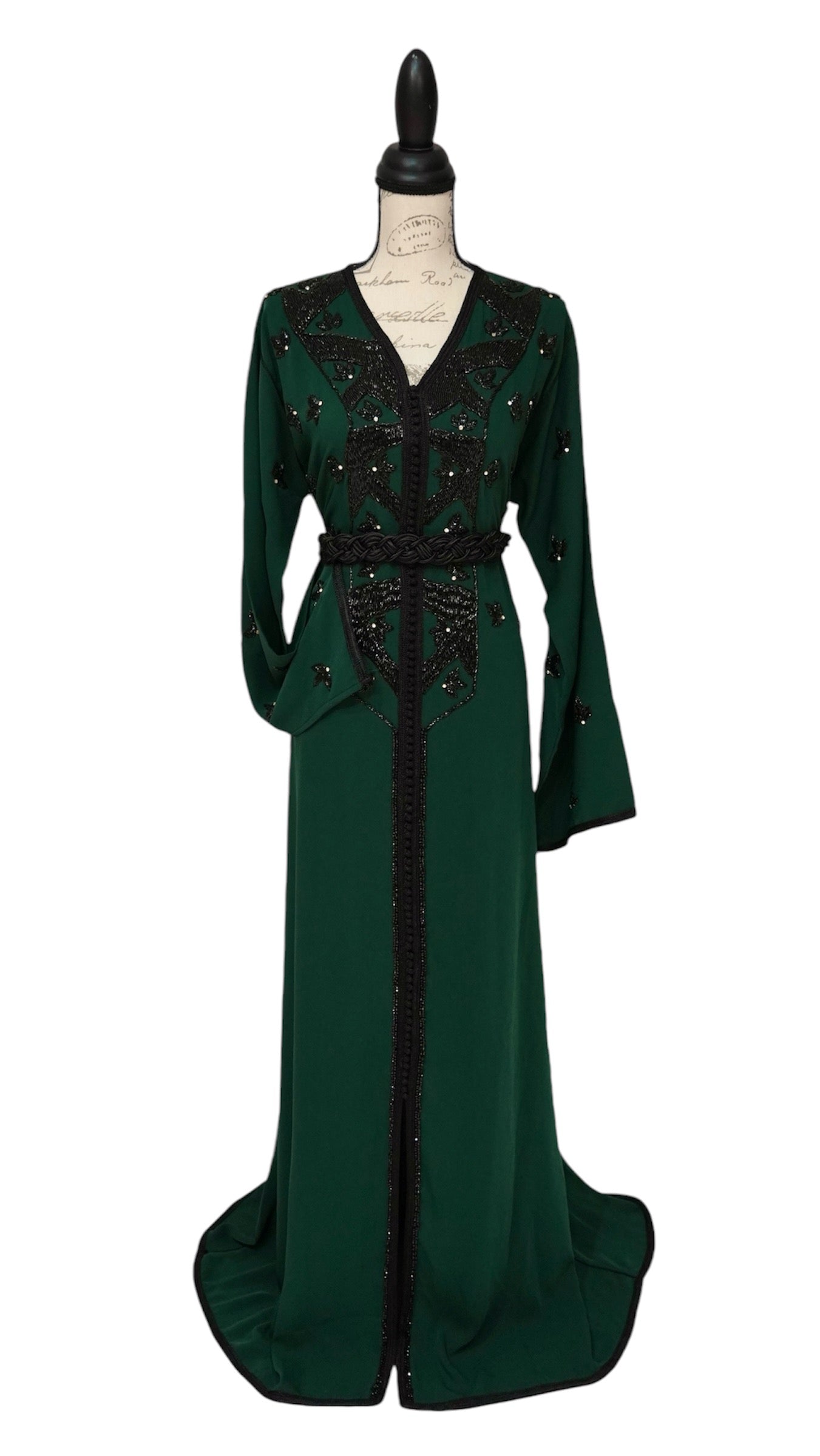 Fall Elegance: Hunter Green Caftan