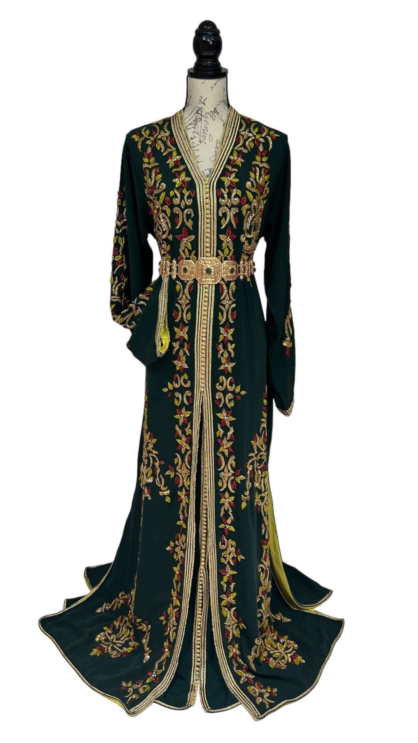 Majestic Olive Caftan