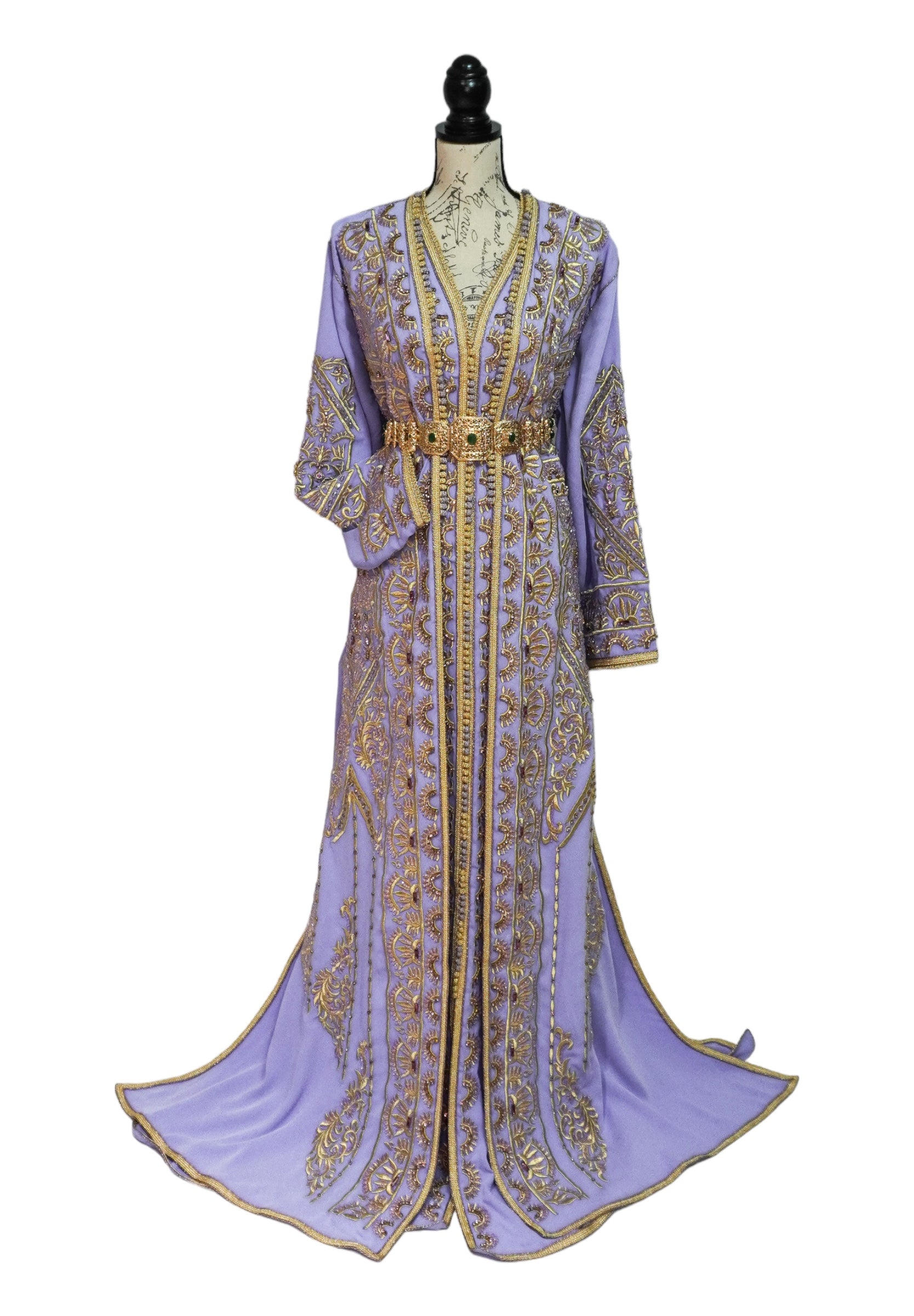 RENTAL- Lavender Embroidered Caftan