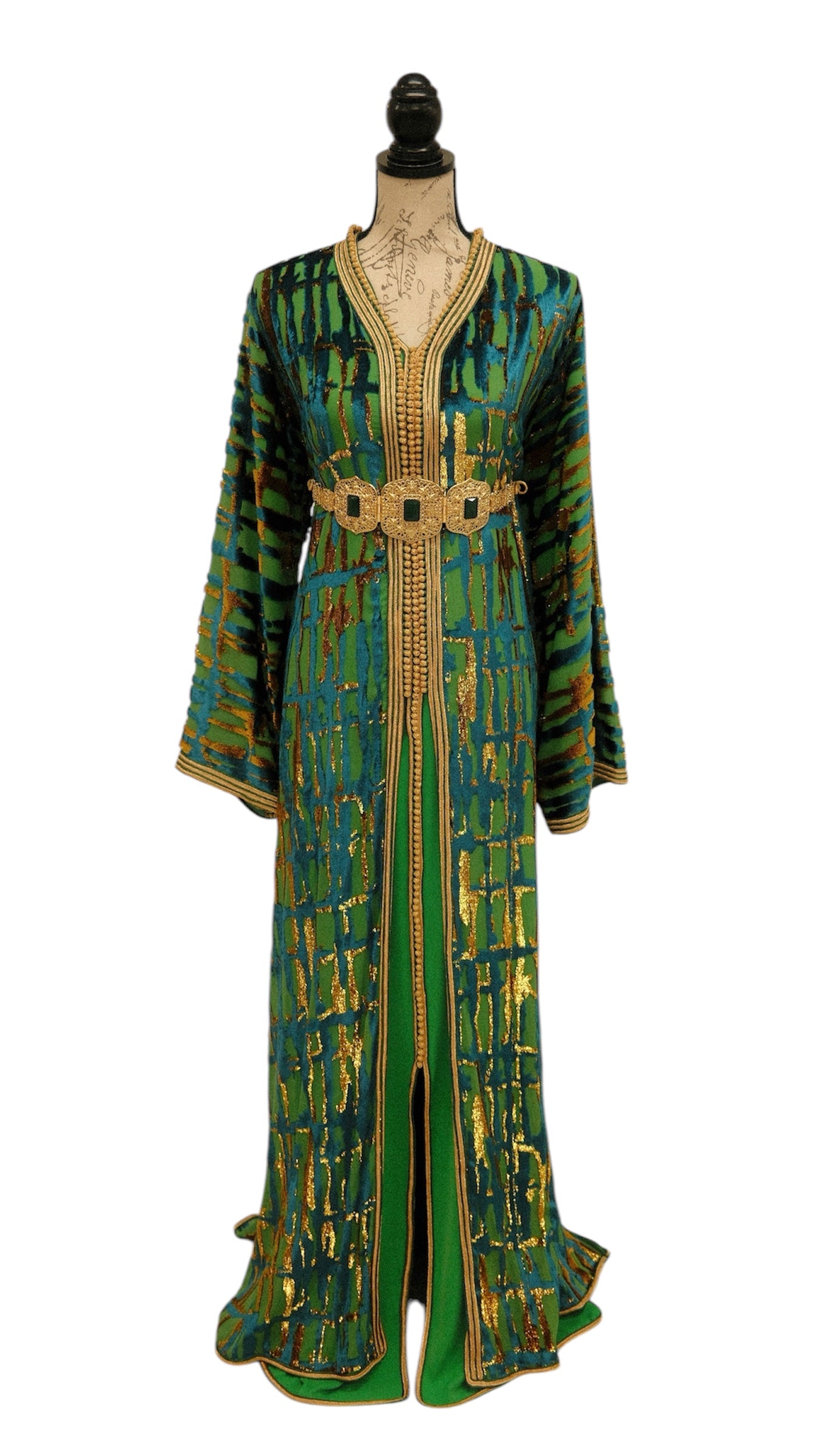 Emerald Waves Tlija Caftan