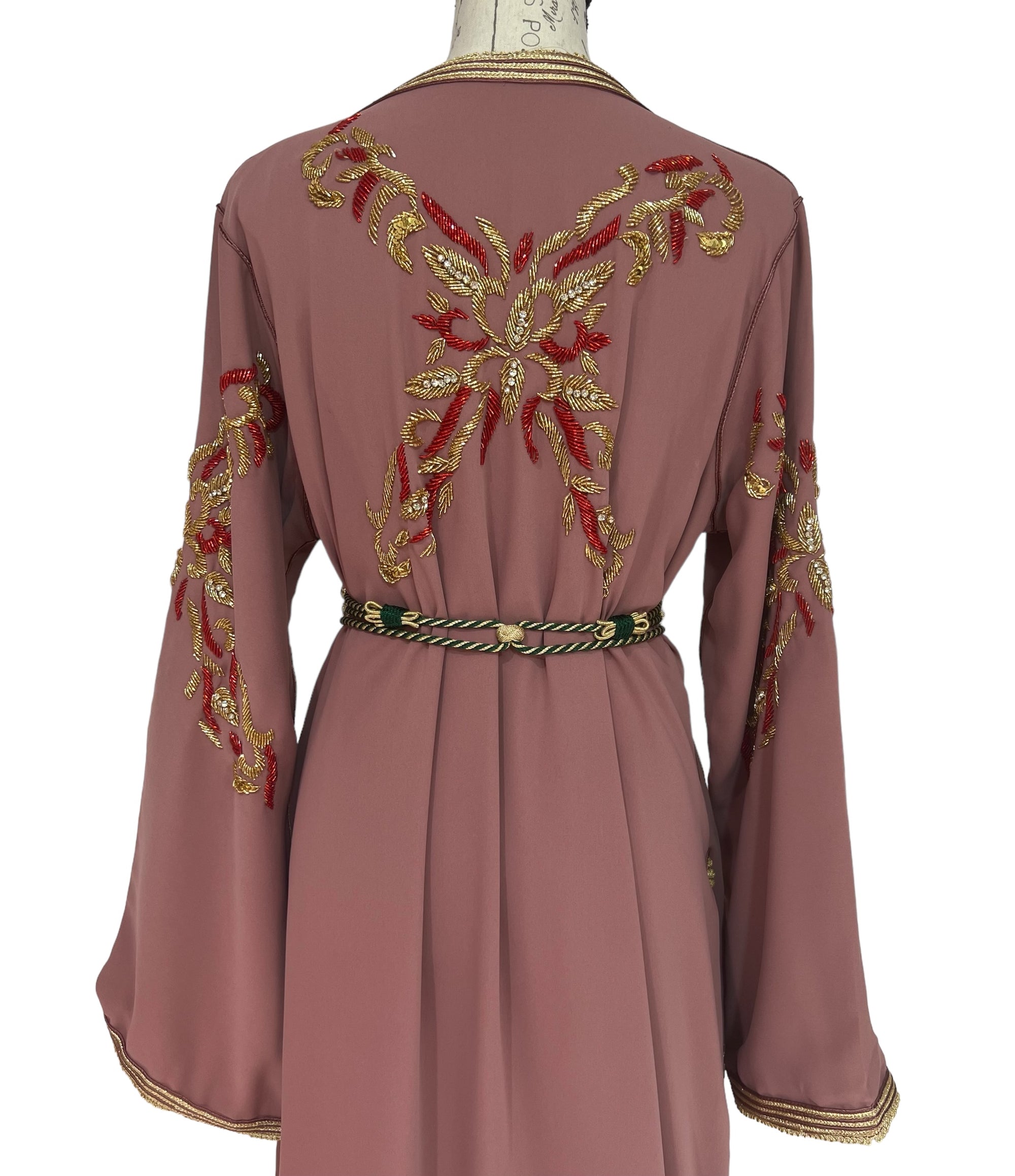 Royal Elegance Muted Mauve Caftan