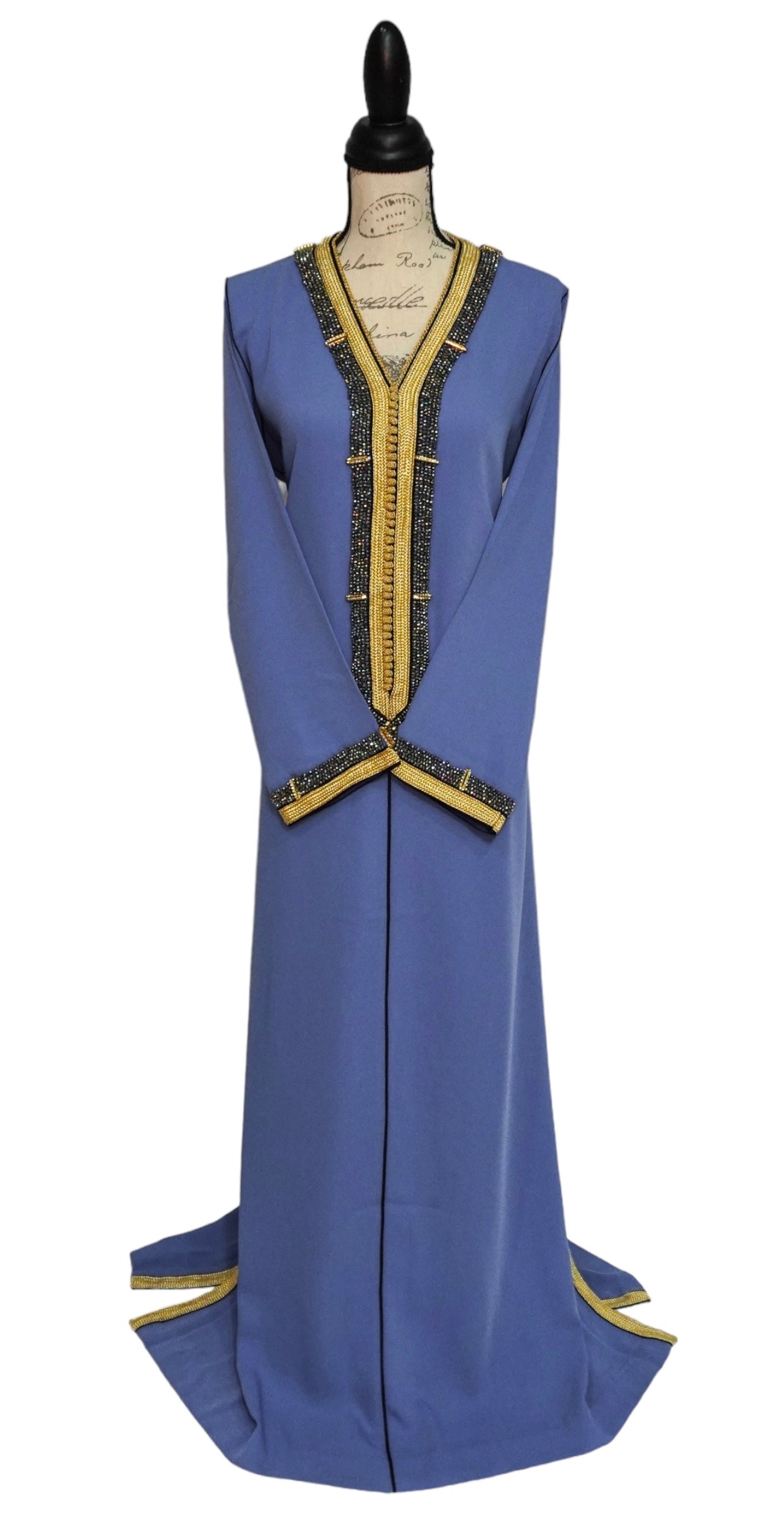 Periwinkle Crepe Caftan