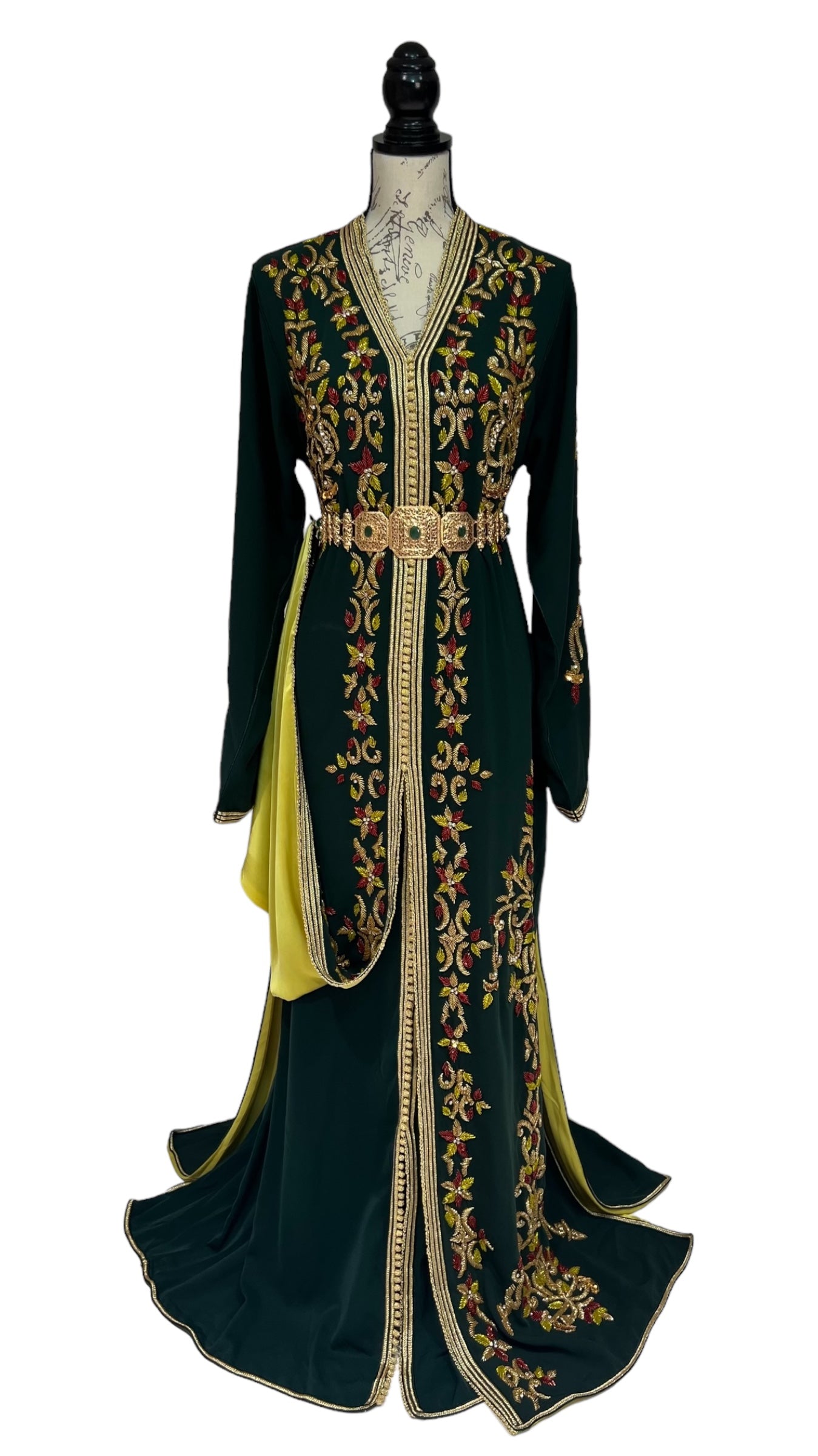 Majestic Olive Caftan