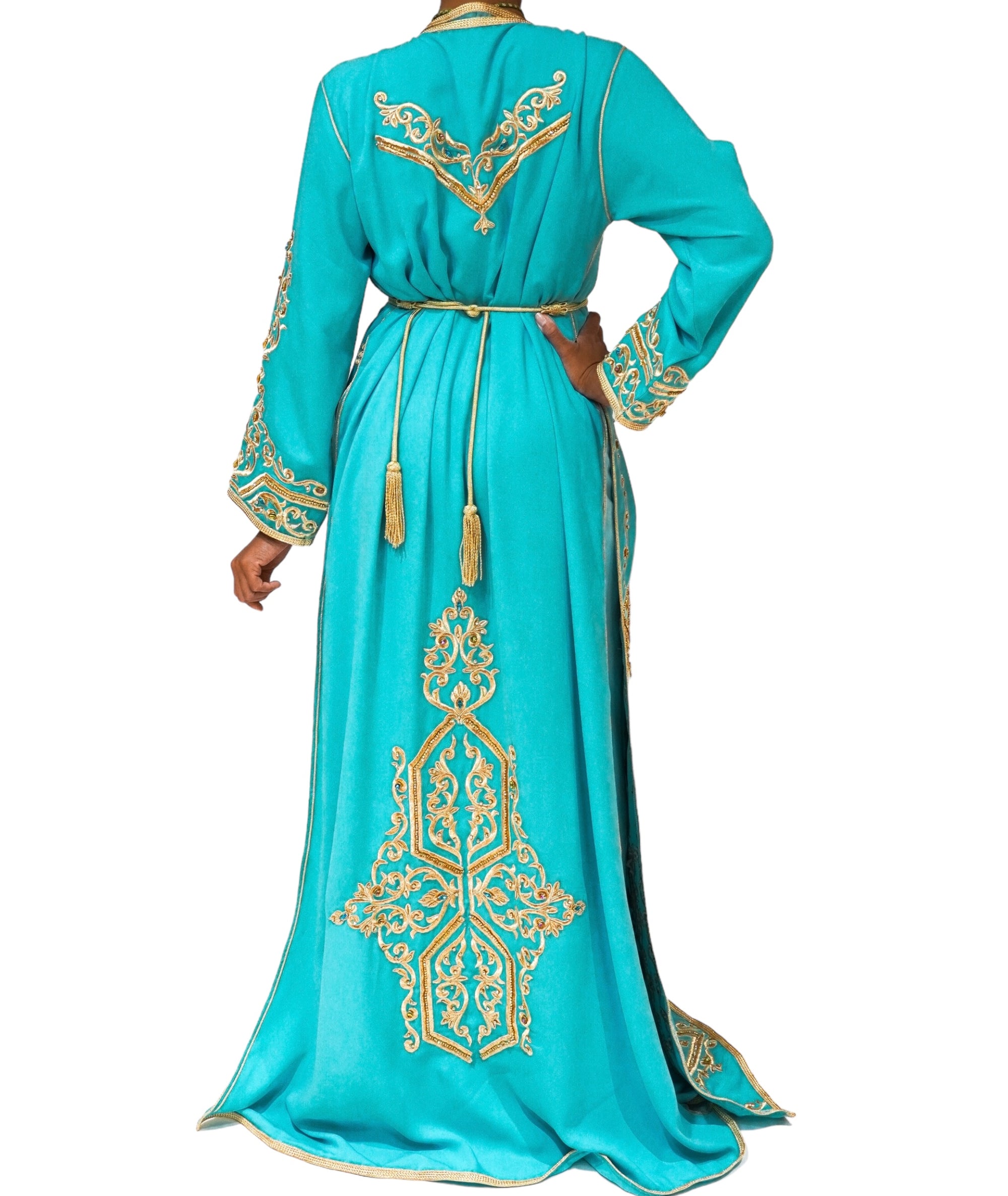 Turquoise Grace Maxi Caftan