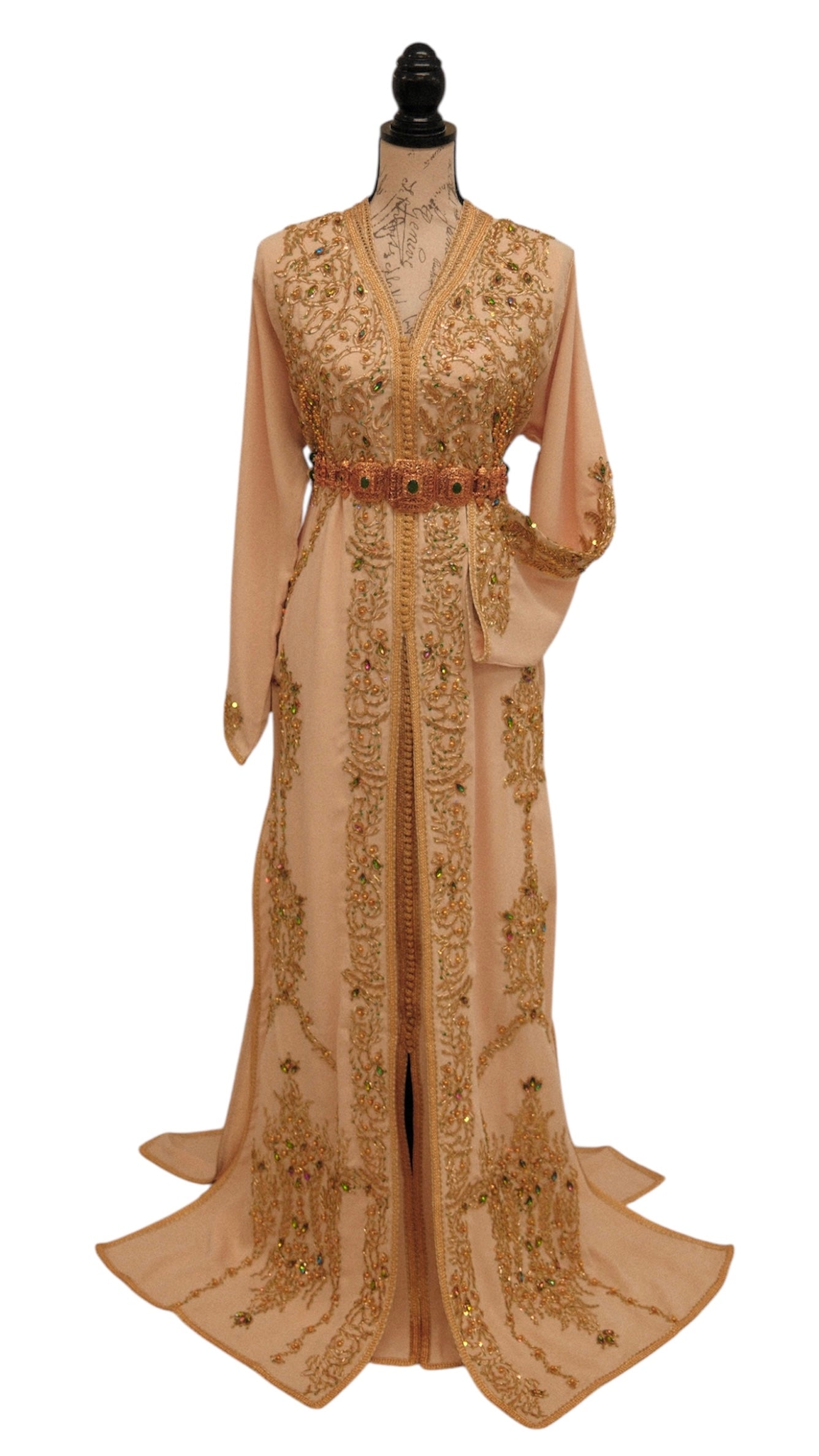 Royal Baby Cream Caftan – Moroccan Elegance for Brides & Celebrations