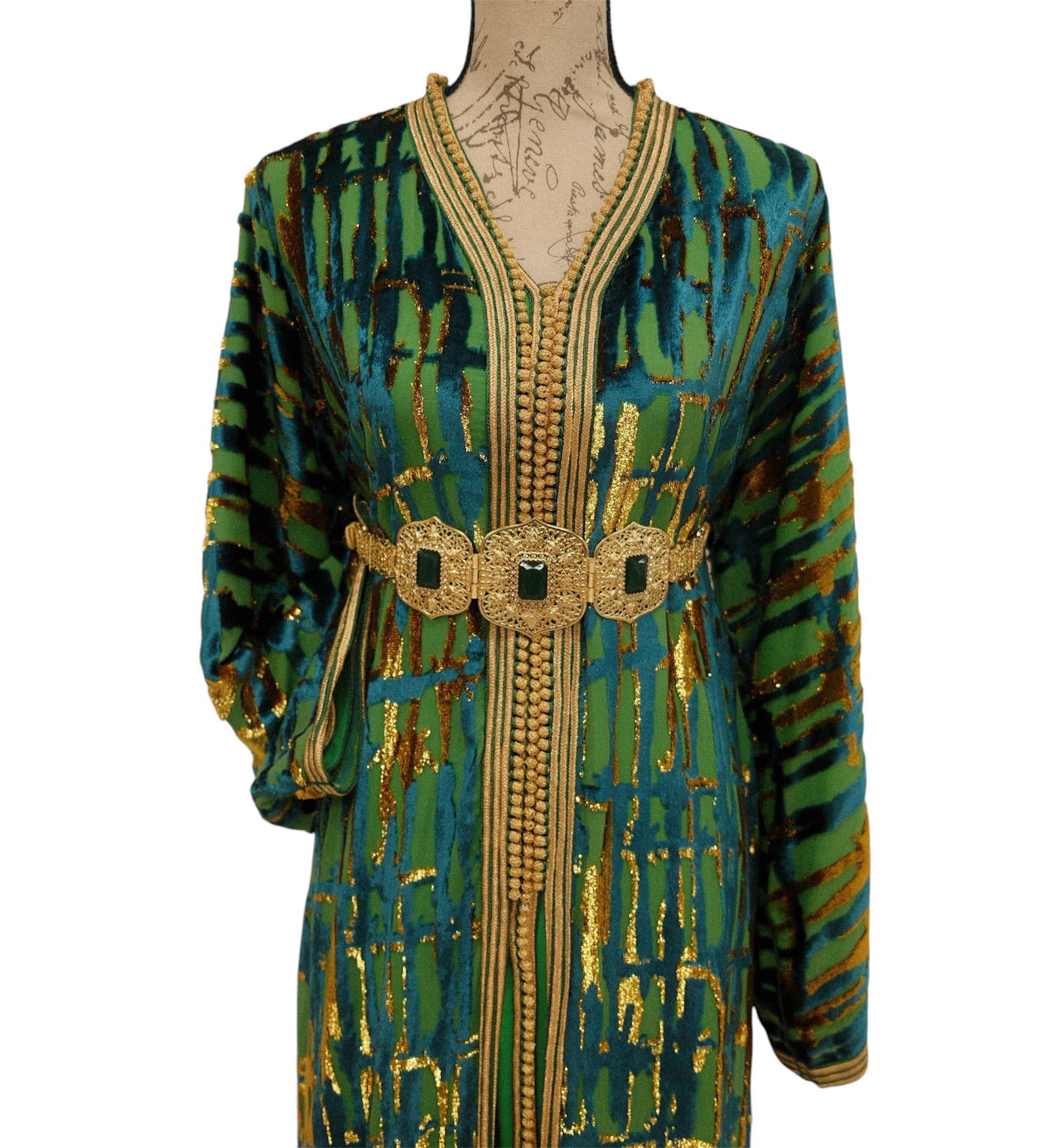 Emerald Waves Tlija Caftan