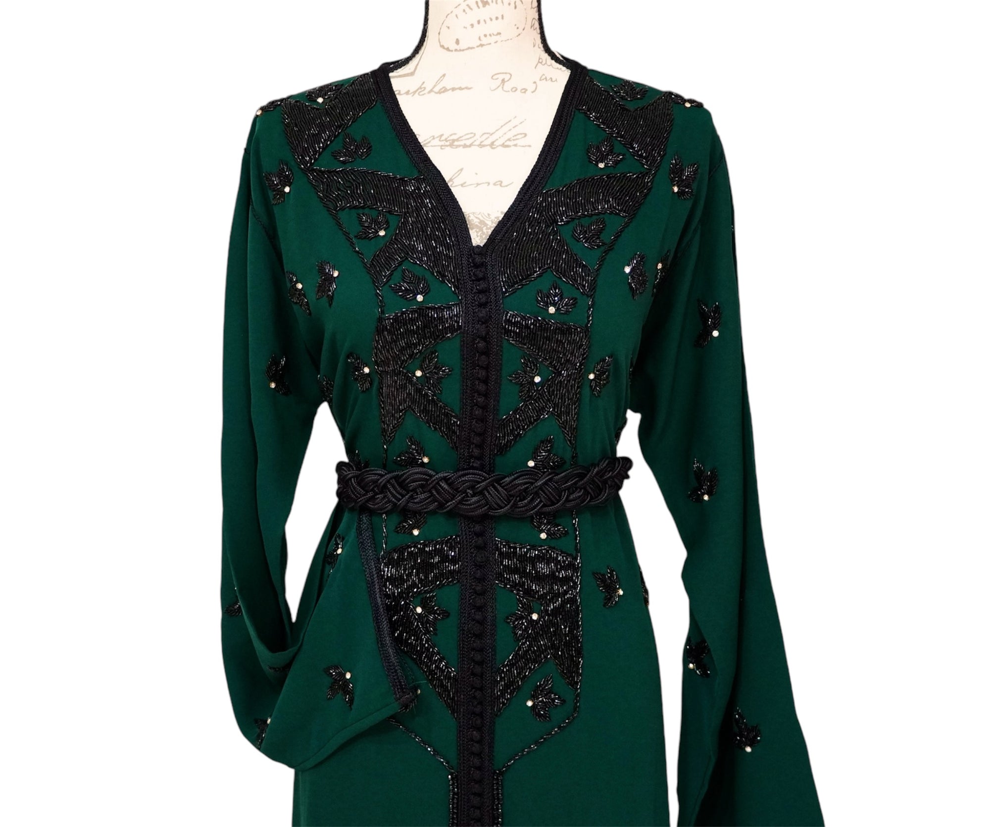 Fall Elegance: Hunter Green Caftan