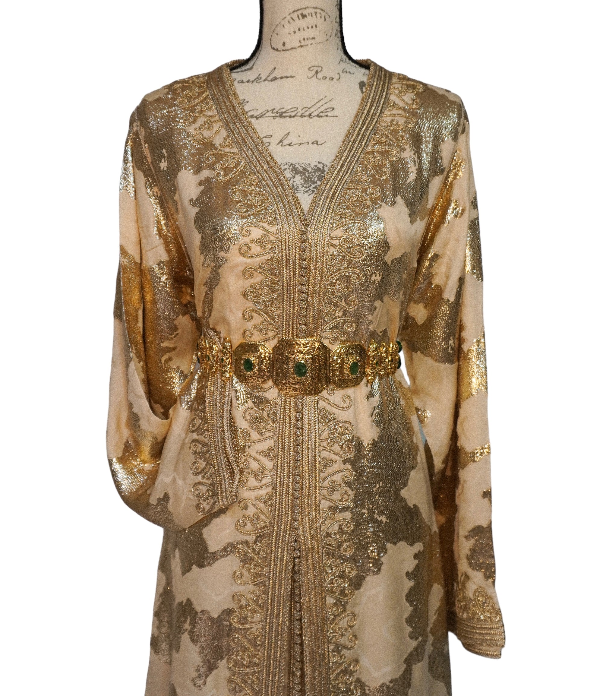 Gold Metallic Caftan