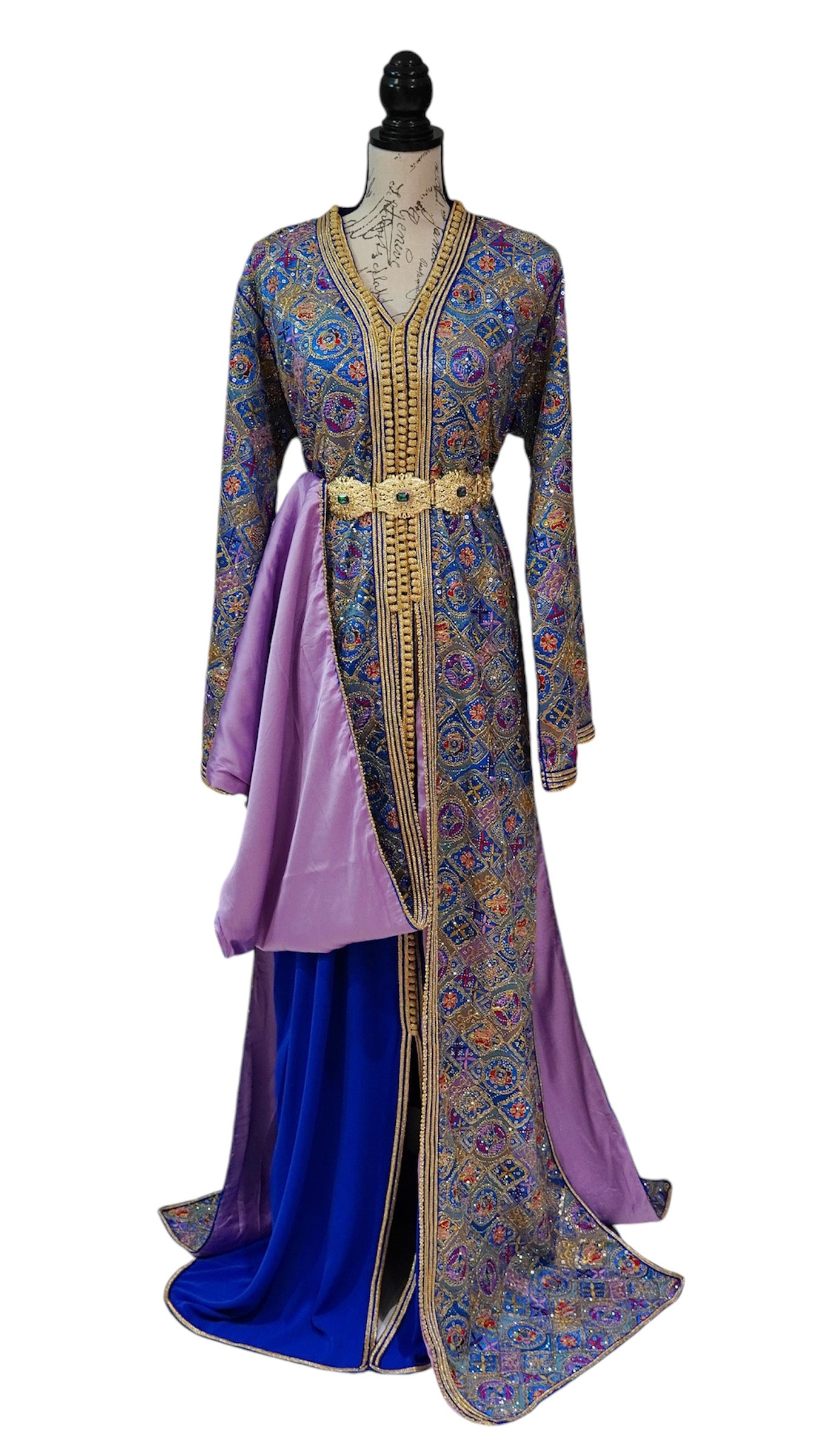 Paisley Royal Blue Caftan